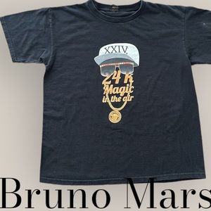 Bruno Mars 24K Magic in the Air concert tour shirt youth sized